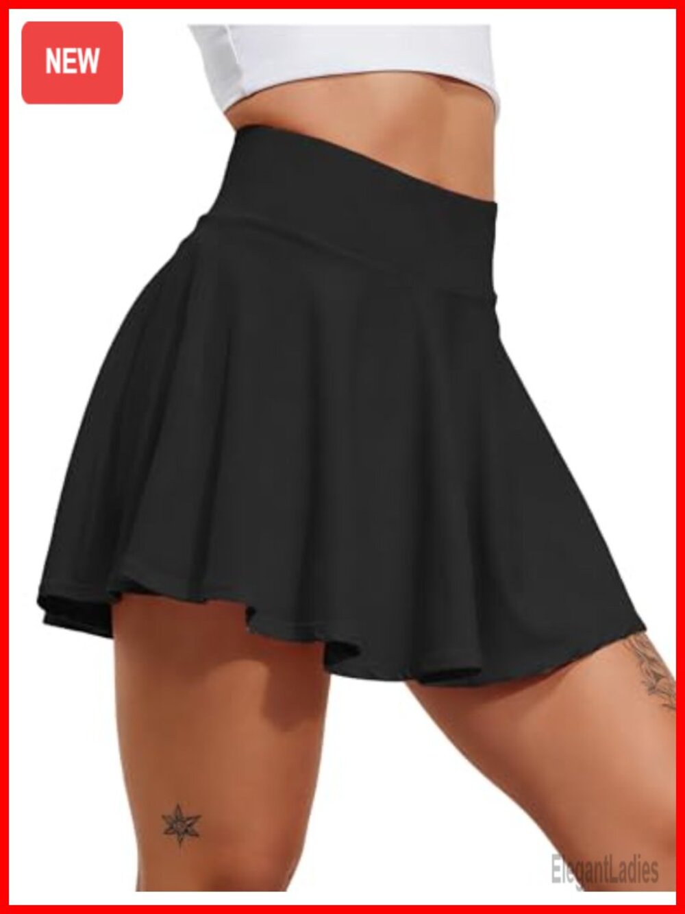 Women's Pleated Tennis Skirt Golf Skort High Waisted Tummy Control with Pockets